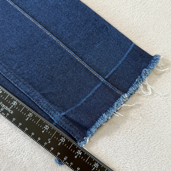 Sandro Paris Jeans Womens Size EU38 Dark Blue Skinny High Waist Capri - Picture 6 of 13